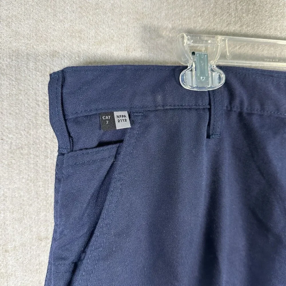 Carhartt FR Pants Navy Flame Resistant Workwear NFPA 2112 CAT 2 Men’s 44x30
